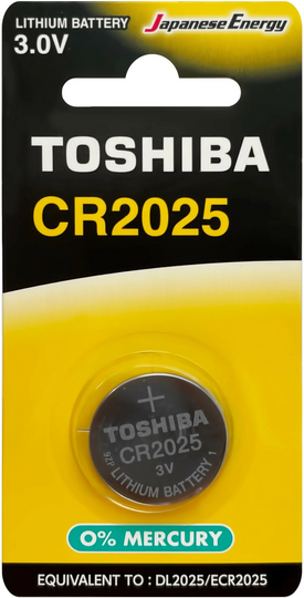 Батарейка Таблетка TOSHIBA CR2025 1шт.