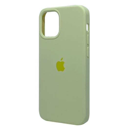 Накладка Silicone Case Full Cover Apple iPhone 12 mini, (53) Yellow Mellow