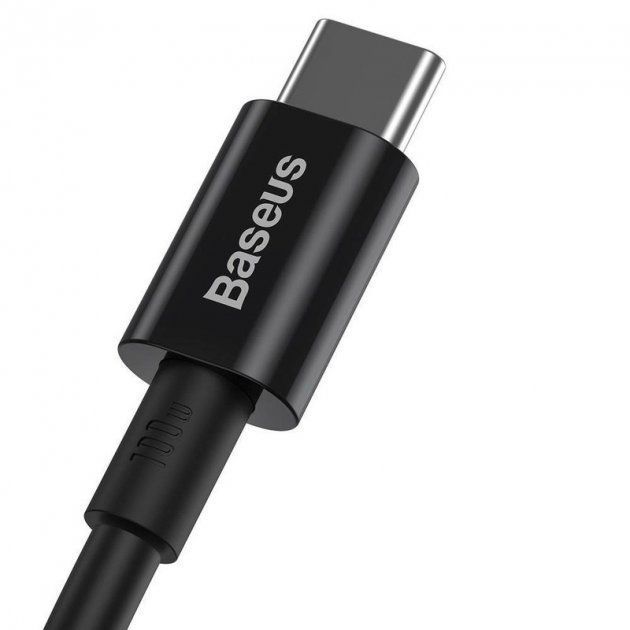 Кабель Baseus Superior Series Fast Charging Type-C to Type-C PD 100W (1m), Black, (CATYS-B01)