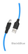 Кабель Hoco X21 Plus Silicone Lightning 2.4A (1m), Black/Blue