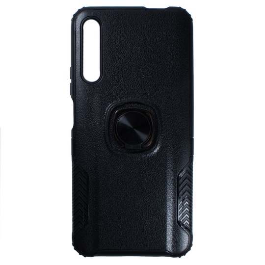 Накладка Leather Design Case With Ring (PC+TPU) Huawei P Smart Pro, Black