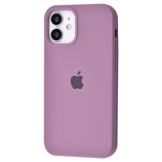Накладка Silicone Case Full Cover Apple iPhone 12 mini, (61) Black Currant