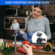 Монопод (трипод) XO SS22 4-in-1 Magnetic Mini Selfie Stick Bluetooth (для селфі та фотозйомки), Black
