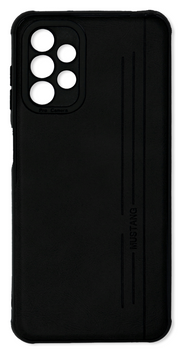Накладка Шкіряна Mustang Black Silicone Samsung A13 4G, Black (9)