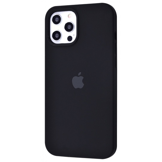 Накладка Silicone Case Full Cover Apple iPhone 12 Pro Max, (18) Black