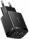 ЗП Baseus Compact 10,5W (2 USB), Black, (CCXJ010201)