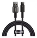 Кабель Baseus Tungsten Gold Fast Charging Data Type-C 100W (1m), Black