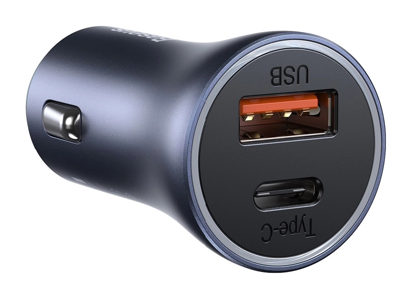 АЗП Baseus Golden Contactor Pro 40W USB + Type-C, Grey, (CCJD-0G)