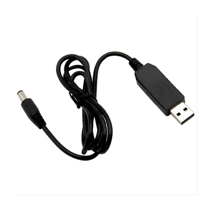 Кабель живлення для роутера/модему USB-DC 9V 5.5, Black