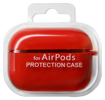 Silicone Case for AirPods Pro Hang Case Colorful, Red (5)