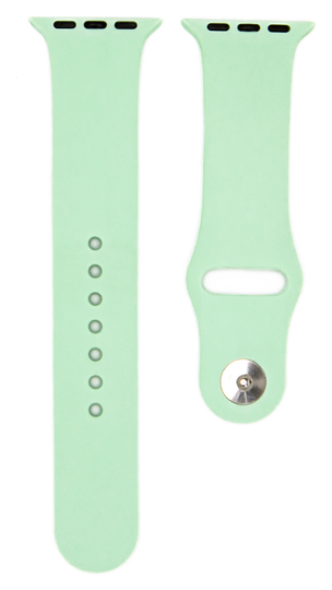 Ремінець Silicone Band for Apple Watch 38 mm/40 mm/41 mm (M) 2pcs, Pistachio