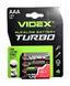 Батарейка VIDEX ALKALINE TURBO AAA LR03 1.5V (4 шт уп.)