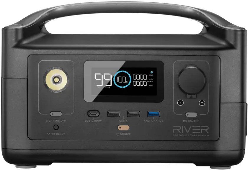 Зарядна станція EcoFlow RIVER (288 Вт·г), (EFRIVER600-EU, PB930401)