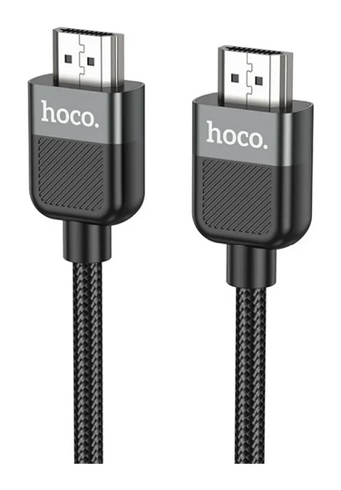 Кабель Hoco US09 Cutting-edge HDMI/HDTV 2.0 male-to-male 4K HD (L=2M), Black