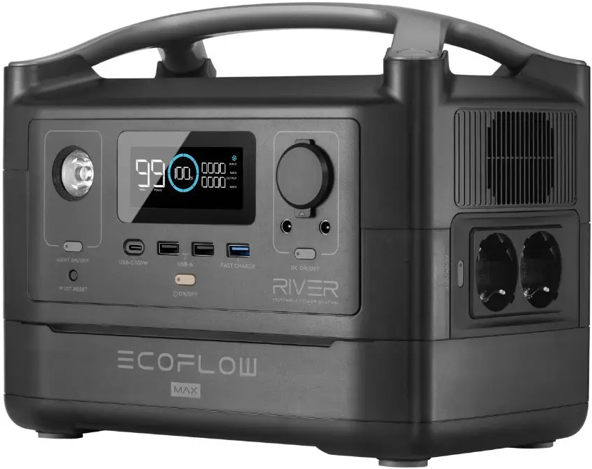 Зарядна станція EcoFlow RIVER Max (576 Вт·г), (EFRIVER600MAX-EU, PB930425)