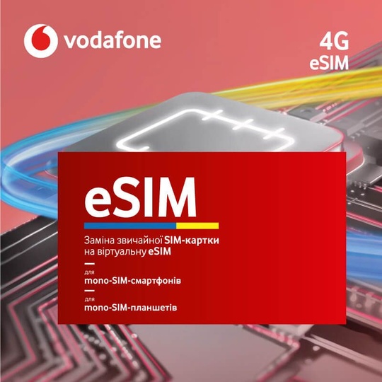 Стартовий пакет Vodafone eSIM
