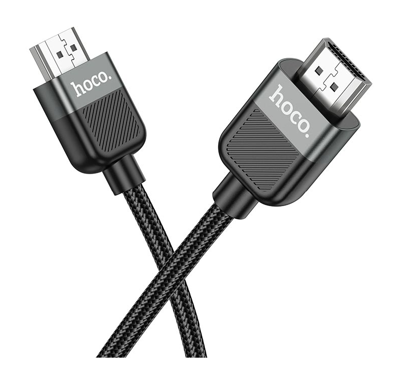 Кабель Hoco US09 Cutting-edge HDMI/HDTV 2.0 male-to-male 4K HD (L=3M), Black