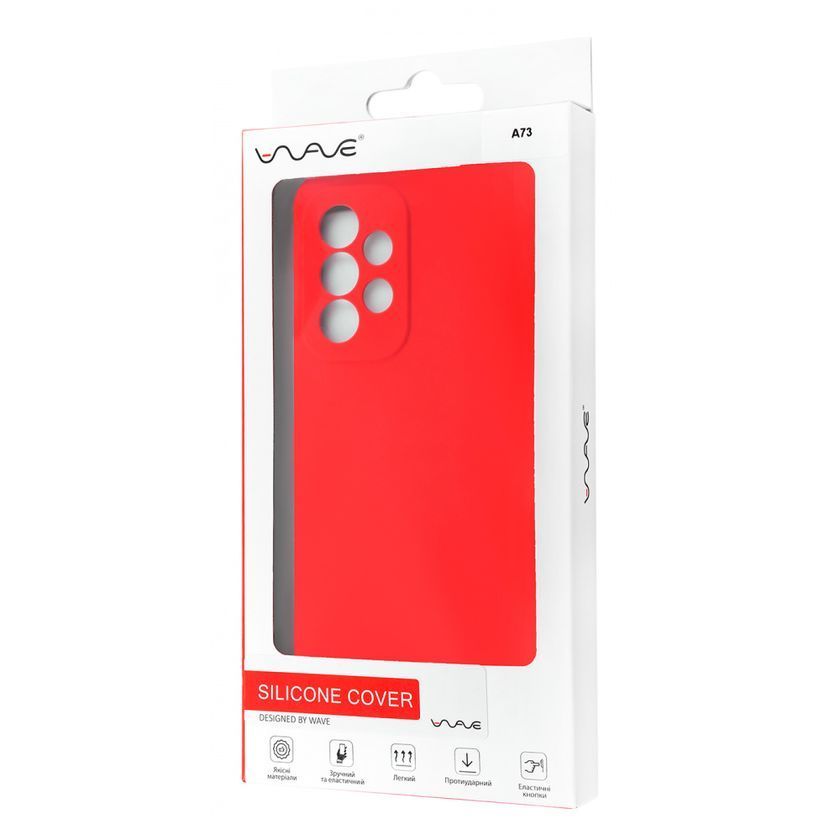 Накладка WAVE Full Silicone Cover Samsung Galaxy A73 (A736B), Red