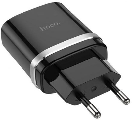 ЗП QC 3.0 Hoco C12Q 3A (18W)/1 USB + MicroUSB cable, Black