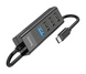 USB-HUB Hoco HB25 Easy mix 4in1 converter (Type-C to USB3.0+USB2.0*3), Black