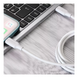 Кабель Proove Striped Silicone Lightning (1M), White