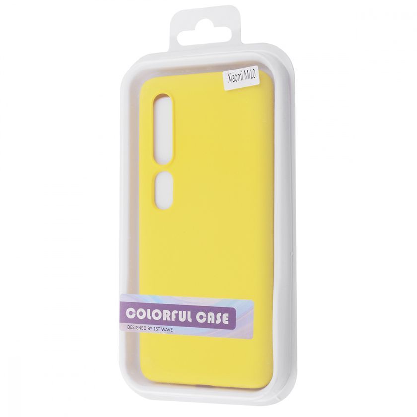 Накладка WAVE Colorful Case (TPU) Xiaomi Mi 10/Mi 10 Pro, Yellow