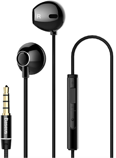 Навушники Baseus Encok H06 lateral in-ear Wired Earphone, Black, (NGH06-01)