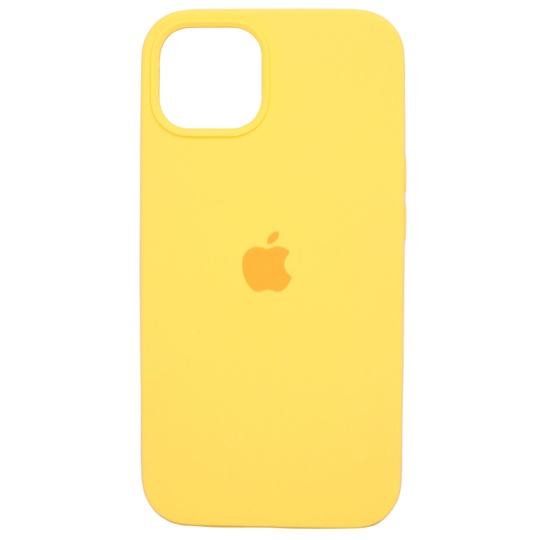 Накладка Silicone Case Full Cover Apple iPhone 13, Yellow