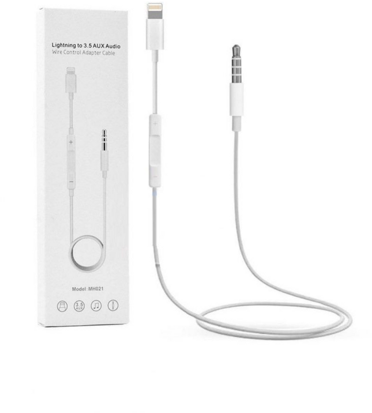 Кабель AUX для Apple Lightning Audio MH021