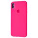Накладка Silicone Case Full Cover Apple iPhone XS Max, (39) Bright Pink