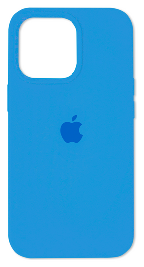 Накладка Silicone Case Full Cover Apple iPhone 13 Pro, (16) Surf Blue