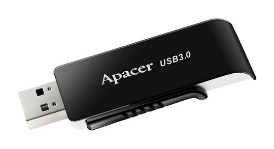Флешка USB 128GB Apacer AH350 USB 3.0, Black