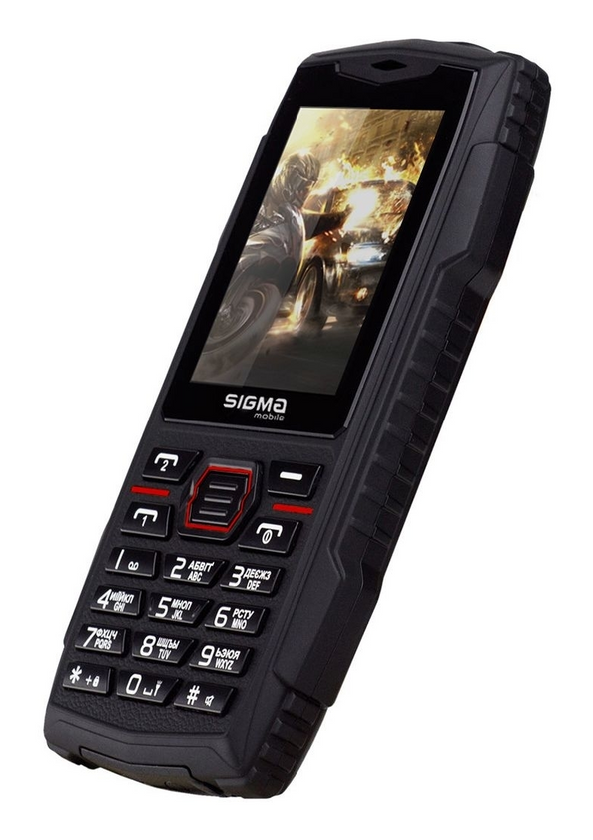 Телефон Sigma X-Treme AZ68, Black-Red