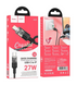 Кабель Hoco U129 Spirit transparent Type-C to Lightning 27W 1.2m, Black