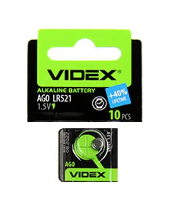 Батарейка Таблетка Videx AG0 LR521 1.5V