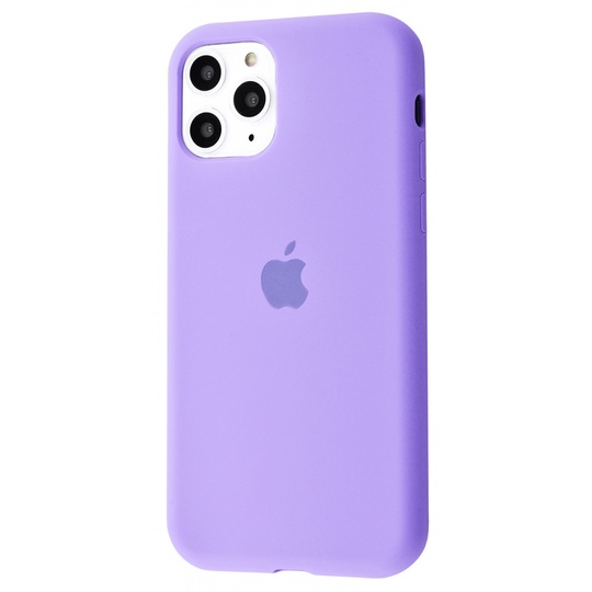 Накладка Silicone Case Full Cover Apple iPhone 11 Pro Max, (42) Light Purple