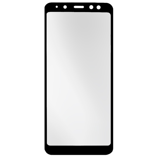 Захисне скло 2D FullScreen Samsung A8 Plus 2018 (A730), Black