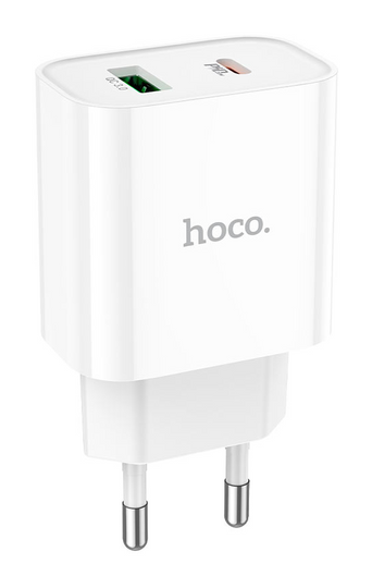 ЗП Hoco C80A Plus Rapido PD20W+QC3.0, White