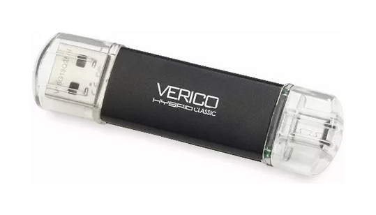 Флешка Verico USB 64Gb Hybrid Type-C 3.1 (OTG Type-C), Black