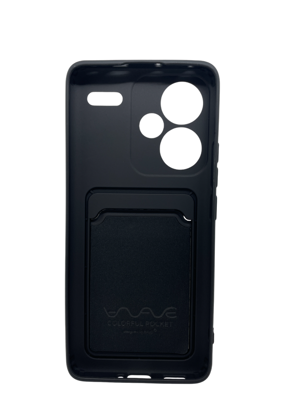 Накладка WAVE Colorful Pocket Xiaomi Redmi Note 13 Pro Plus, Black
