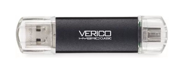 Флешка Verico USB 64Gb Hybrid Type-C 3.1 (OTG Type-C), Black