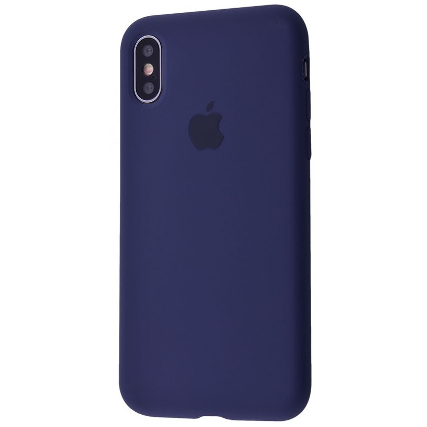 Накладка Silicone Case Full Cover Apple iPhone X/Xs, (73) Midnight blue