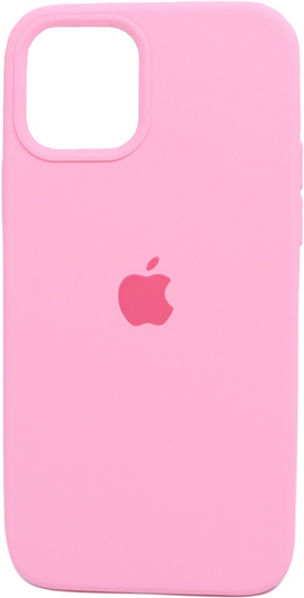 Накладка Silicone Case Full Cover Apple iPhone 12/12 Pro, (6) Light Pink