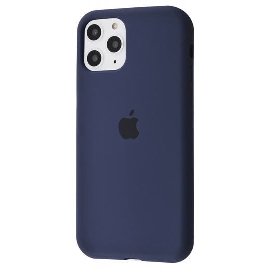 Накладка Silicone Case Full Cover Apple iPhone 11 Pro Max, (8) Navy Blue