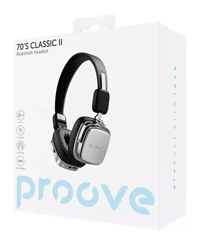 Бездротові навушники Proove 70's Classic II, Black