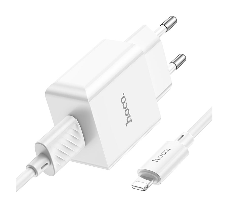 ЗП Hoco C106A Leisure + кабель USB - Lightning, White