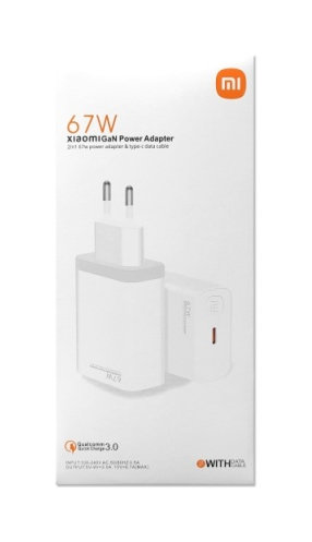 ЗП Xiaomi GaN Power Adapter MDY-K50-EF 1Type-C/67W/PD, White