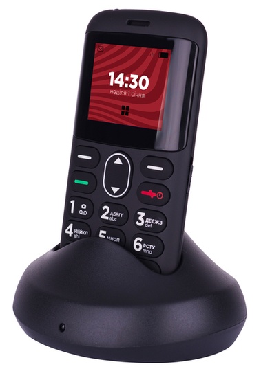 Телефон ERGO R201 Dual Sim, Black