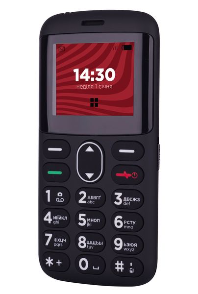Телефон ERGO R201 Dual Sim, Black