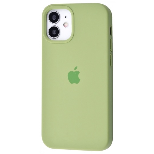 Накладка Silicone Case Full Cover Apple iPhone 12 mini, (1) Mint Gum